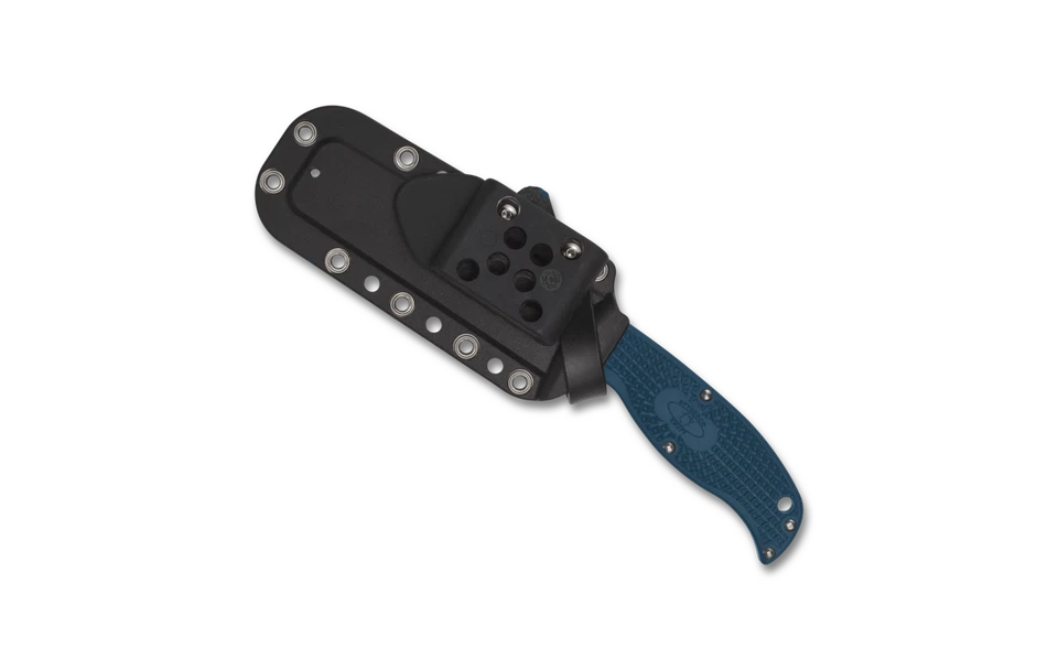 Cuchillo de hoja fija Spyderco Knives Enuff 2 FB31PBL2K390 K390 acero azul FRN Foto 3 de 3