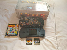 Atari Lynx Handheld Console Boxed Bundle Power Pack / Paperboy & Zendocon