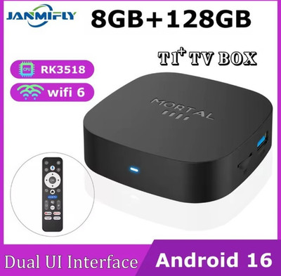 Android TV Box  8GB RAM 128GB ROM WiFi 6 8K Ultra HD BT 5.4 Smart TV Box