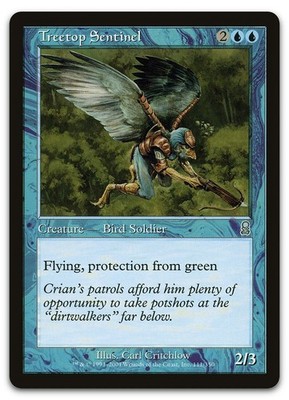 Treetop Sentinel #111 (LP) Odyssey ODY Magic MTG