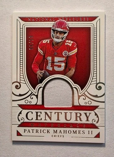 2025 National Treasures Patrick Mahomes Century Materials /99 - Chiefs!