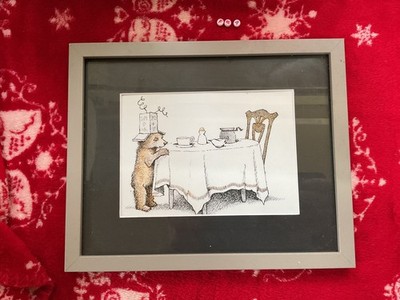 Maurice Sendak, SELTENE GERAHMTE KUNSTDRUCKILLUSTRATION, Paddington Bear