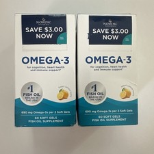  2 Nordic Naturals Omega-3 690mg Immune Support Softgel - 60 Count. Exp 10/26