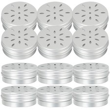 12 Pcs Dog Scent Work Tins Aluminum Container for Nose Training 60 ML