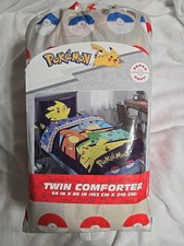Pokemon Twin Comforter 64x86 kids boys bedding microfiber new in pkg
