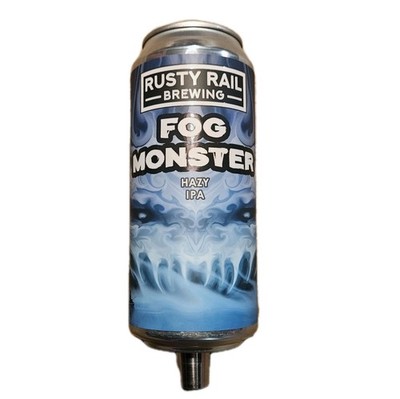 Fog Monster beer tap handle Kegerator Rusty Rail Hazy IPA Bar Gift Draft Can 3/8