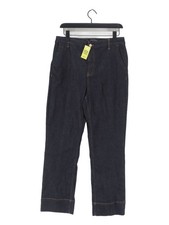 Next Women's Jeans W 30 in Blue Cotton with Elastane, Polyester Straight