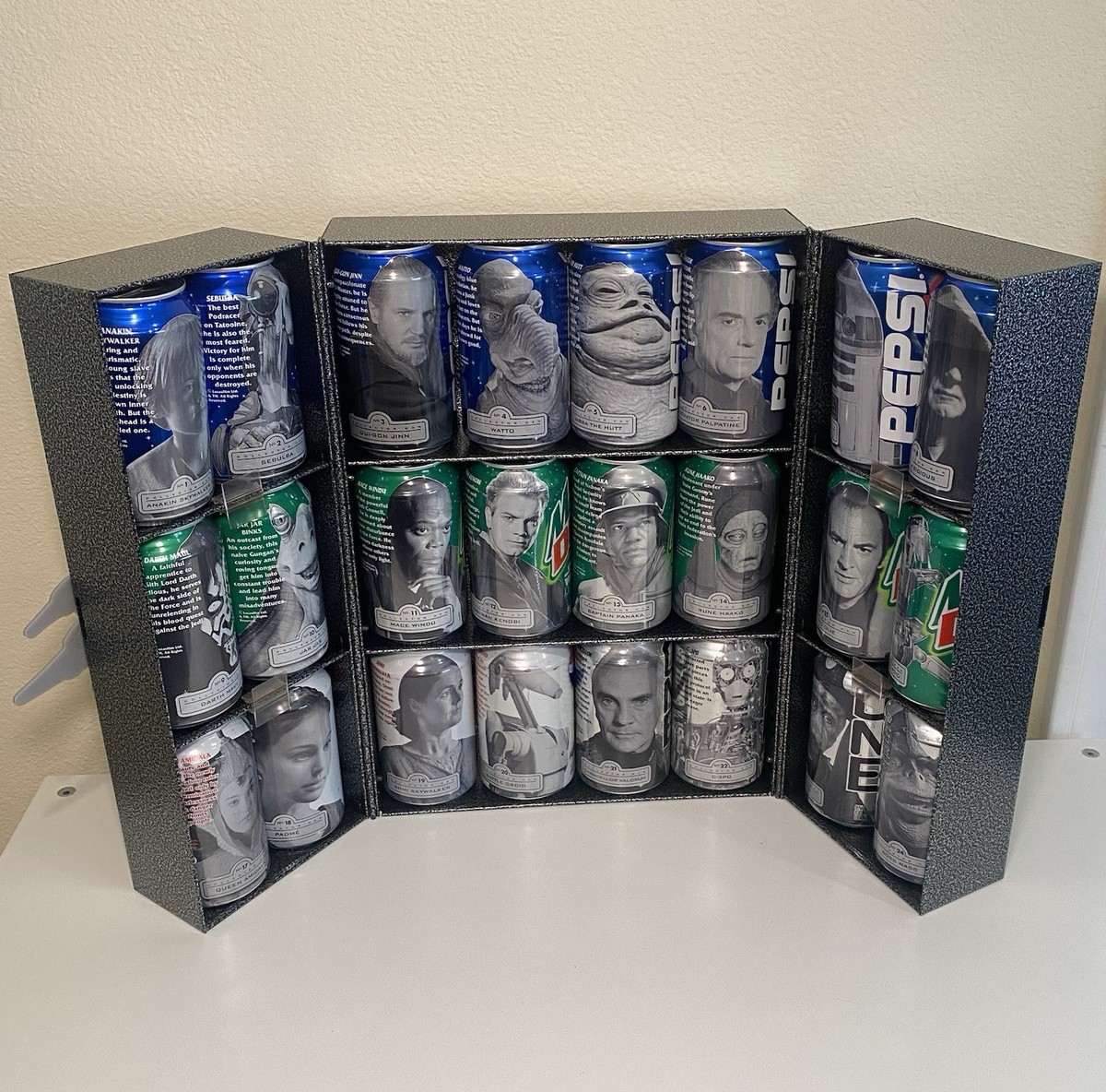 1999 Star Wars Episode 1 Complete Pepsi 24 Can Set in Collectors