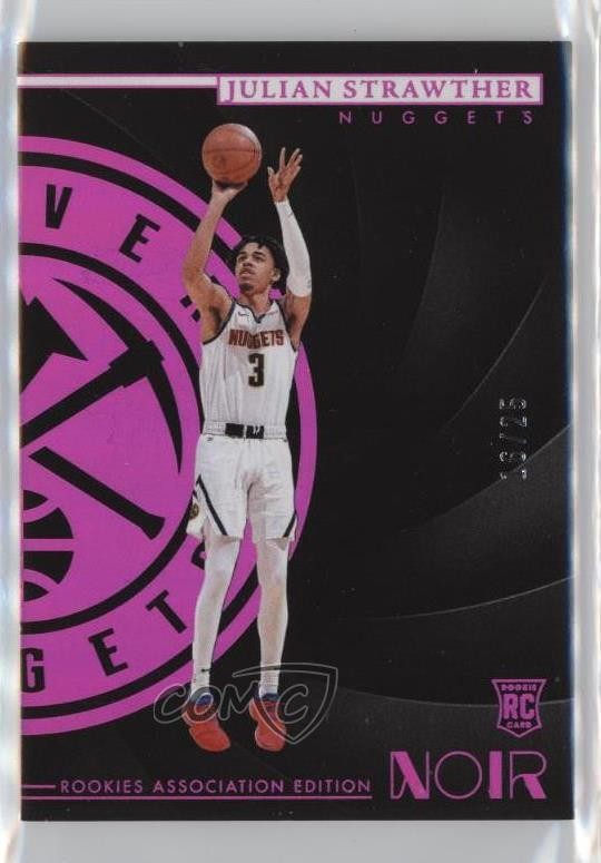 2023-24 Noir Rookies Association Edition Holo Red /25 Julian Strawther Rookie RC