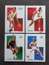 Lot of 4 - 1992 Courtside Flashbacks - Amaker, Barkley, Barry, Bird NM-MT