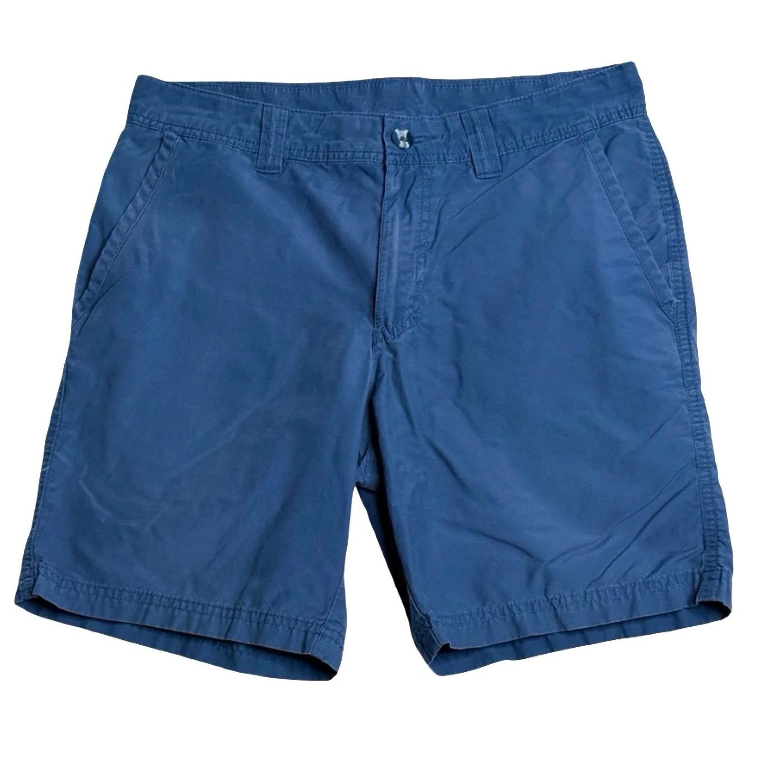 Columbia Washed Out Cotton CHino Casual Outdoor Hiking Shorts Blue Men's 30w