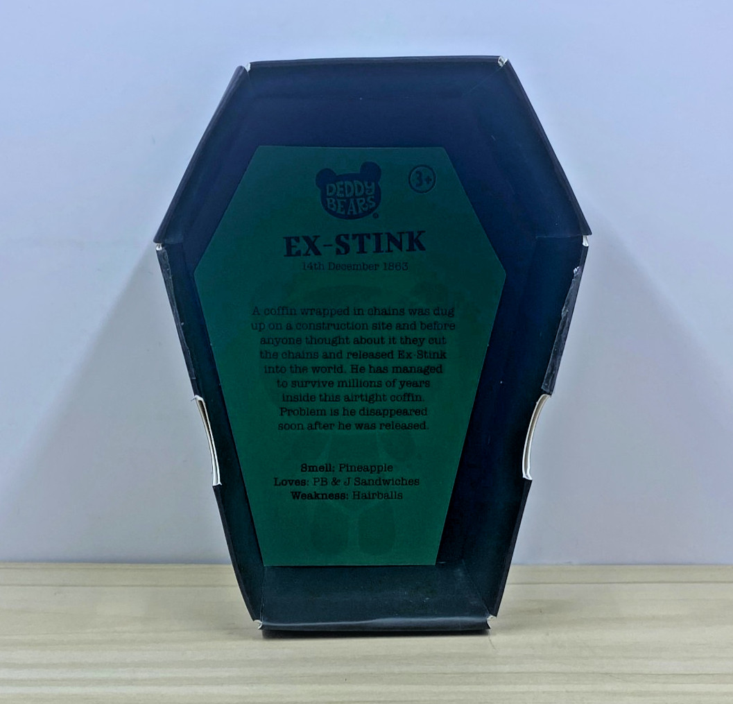 Deddy Bears Series 5 Mystery Blind Coffin  4" Plush - Ex-Stink