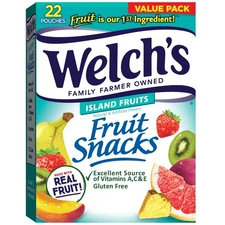 Gluten-Free Soft Fruit Snacks Variety Pack Tropical Island Flavors Resealable
