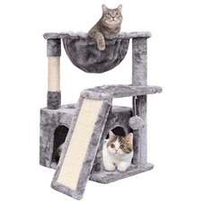 Cat Tree for Indoor Cats Large Adult, Modern Activity Tower with Scratching P...