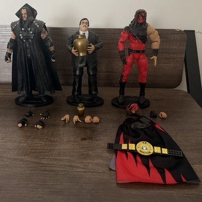 WWE ULTIMATE Edition KANE w/ belt & UNDERTAKER & Paul Bearer Series 106 - Loose