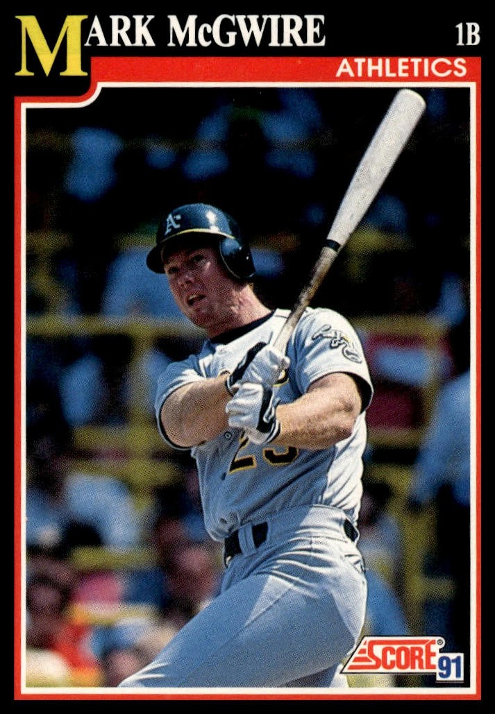 1991 Score #324 Mark McGwire