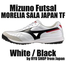 Mizuno Futsal Shoes MORELIA SALA JAPAN TF Q1GB250209 White / Black