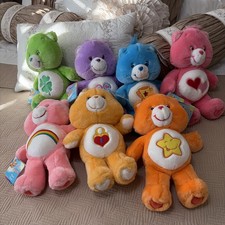 Vintage 2002 2003 Care Bears Plush 13" Lot of 7 All with Tags 