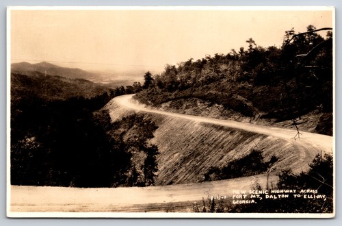 Fort Mountain Highway Dalton Ellijay Chatsworth Georgia Cline Real Photo RPPC