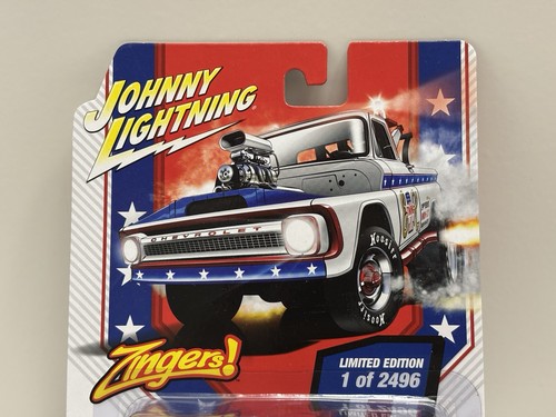 Johnny Lightning CHASE Evel Knievel Zingers ‘65 Chevy Tow Truck WHITE LIGHTNING - Picture 8 of 20