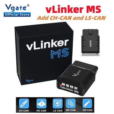Vgate vLinker MS Upgrade ELM327 Bluetooth OBD-II Scanner   iOS PC Android