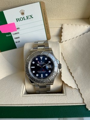 Rolex Yacht-Master 116622 Blue Dial With Box And Papers 2018