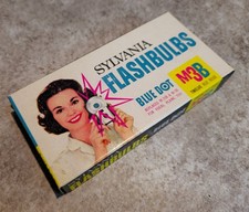 Vintage Lot of 12 Flash Bulbs for Camera Blue Sylvania M3B