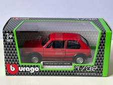 VW Golf MK1 GTI 1979 Germany Classic Car Model Toy Diecast 1:32 Scale Bburago