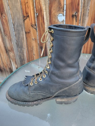 Mens Whites Hathorn’s Vibram Work Logger Wildland Boots Black Size 10 1/2 D - Picture 5 of 20