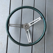 Vintage Hot Rod Custom Blue Metalflake 15 Steering Wheel Chevy Ford