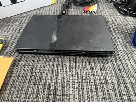 Sony PlayStation 2 Slim Black with Box, Cords, Controller - Disc Reader Problem