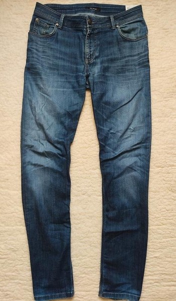 Men Navyboot Jeans Navy Cotton 33 / L / 48