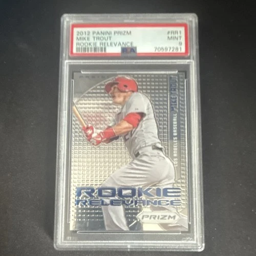 2012 Panini Prizm Rookie Relevance Insert Mike Trout RR1 PSA Angels Baseball💎🔥