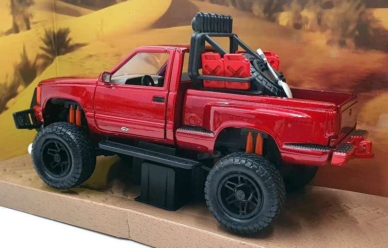 Motor Max escala 1/24 diecast 79130 - camioneta GMC Sierra GT 1992 - rojo oscuro Foto 2 de 4