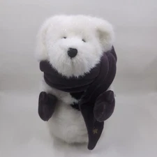 Boyds Bears Mikie O Burr 8 Inch White Sparkle SnowBear Blue Tush Tag Brand New