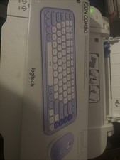 Logitech POP ICON Combo Bluetooth Keyboard and Mouse Combo Lilac NEW SEALED