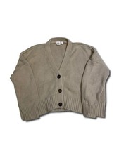 Gap Kids Tan Chunky Knit Cardigan Size Medium 8 Button-Front Sweater