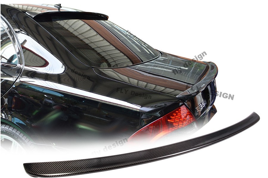 New Fits For MERCEDES Tuning E-Class CARBON Look Rear Spoiler Lip