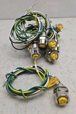 8 Pack Molex Connector 3 Contacts 7/8" Front Panel Mount Female 200mm See Pic