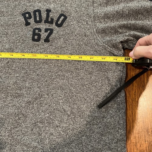 Polo Sport Ralph Lauren 67 Camicia Uomo XL Collo Spellout Grigio Preppy Retrò Y2K - Foto 4 di 6