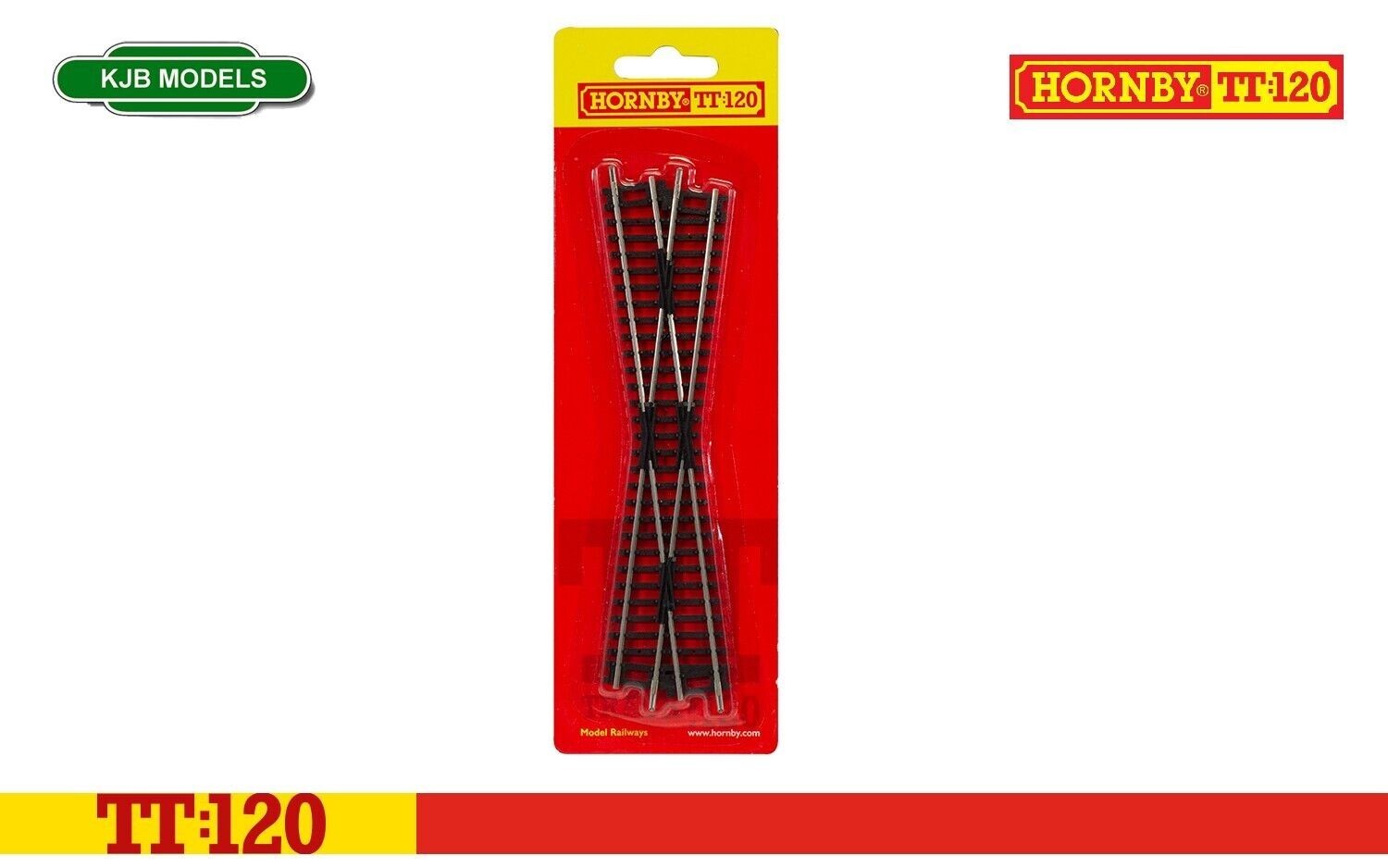 Hornby TT8019 TT Gauge Diamond Crossing Left Hand - Extra Track Pieces for Model Railway Sets, Toy Train Track Pieces, Includes: 1x 166mm Diamond Crossing Left - Hobbies for Men - Scale 1:120 - Image 8