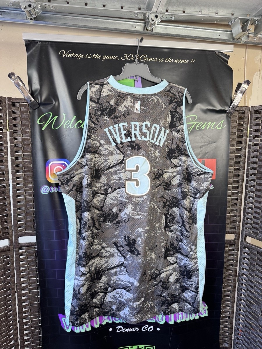 RARE adidas Denver Nuggets #3 Allen Iverson KEY TO THE ROCKIES