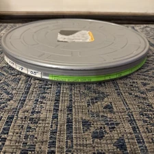 Vintage Disney 35mm Film Canister Metal Tin Can Container Empty 15"- Pinocchio