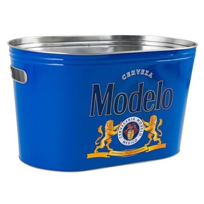 Modelo Blue Food Beer Soda Soft Drinks Party Bucket Container Large All Metal...