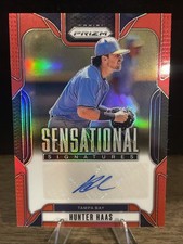 2025 Prizm Sensational Signatures Hunter Haas #SS-HS Autograph Red Prizm /99