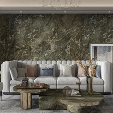 48"X354" Extra Wide Marble Contact Paper for Countertops Dark Green Marble Wallp