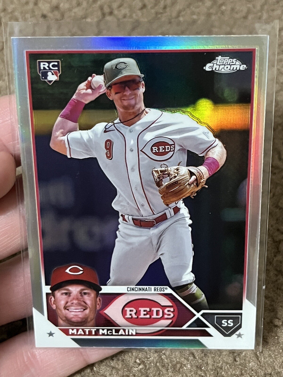 2023 Topps Chrome Update Matt McLain Refractor RC #USC200 Cincinnati Reds