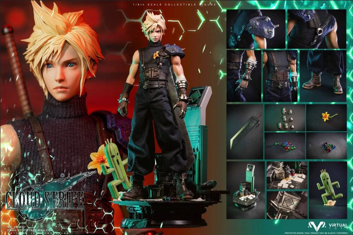 New Unopened VTSTOYS VM 033b Final Fantasy Cloud Strife 1 6 Figure