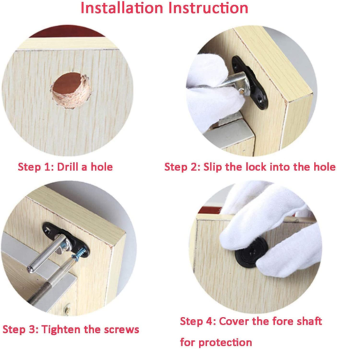 "Drawer & Cabinet Lock Set - Secure Your Furniture!" - Picture 3 of 9
