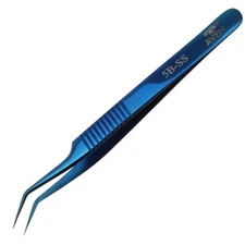 Aven 18851 Blu-Tek Tweezers With Fine Angled Tips Style 5B-SS